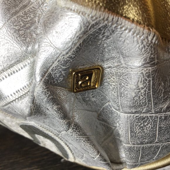 Vintage NAS 80's geometric patchwork leather Handbags - Picture 5 of 6